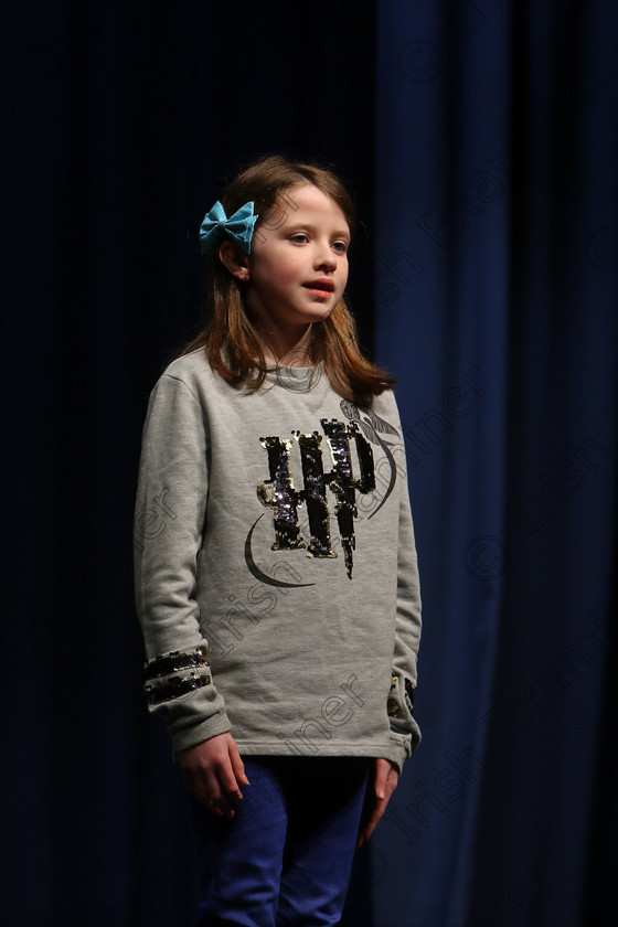 Feis20032018Tue02 
 2
Leah Nolan performing.
 Speech and Drama Class: 364: Solo Verse Speaking Girls 11 Years and Under Section 1
Feis Maitiú 92nd Festival held in Fr. Mathew Hall. EEjob 20/03/2018 Picture: Gerard Bonus