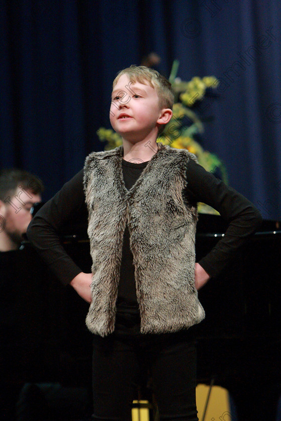 Feis26032018Mon22 
 21~22
Alex O’Regan performing “Bear Necessities” from Jungle Book.
 Speech and Drama Class: 114: The Altrusa Club of Cork Perpetual Trophy” Solo Action Song 10 Years and Under Section 3Feis Maitiú 92nd Festival held in Fr. Mathew Hall. EEjob 26/03/2018 Picture: Gerard Bonus