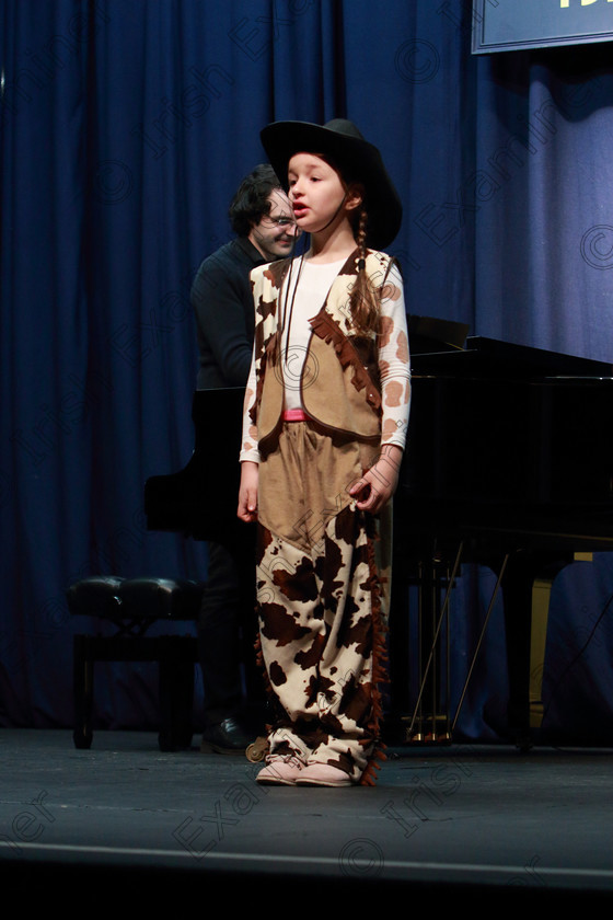 Feis11022020Tues13 
 13
Belle Jones from Barrack Street singing You Got A Friend In Me from Toy Story.

Class: 115: “The Michael O’Callaghan Memorial Perpetual Cup” Solo Action Song 8 Years and Under

Feis20: Feis Maitiú festival held in Father Mathew Hall: EEjob: 11/02/2020: Picture: Ger Bonus.