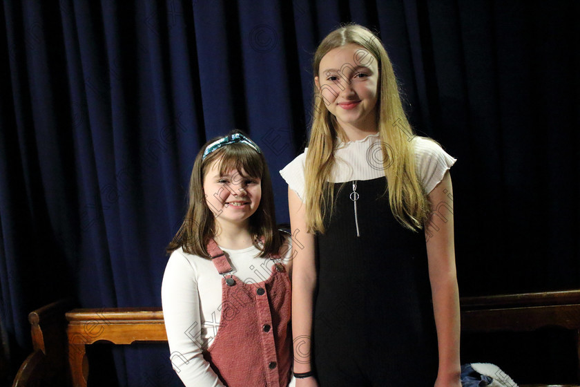 Feis07022020Fri11 
 11
Performers backstage; Aoife Gardiner from Ballyvolane and Lia Crowley from Carrigaline.

Class:54: Vocal Girls Solo Singing 11 Years and Under

Feis20: Feis Maitiú festival held in Father Mathew Hall: EEjob: 07/02/2020: Picture: Ger Bonus.