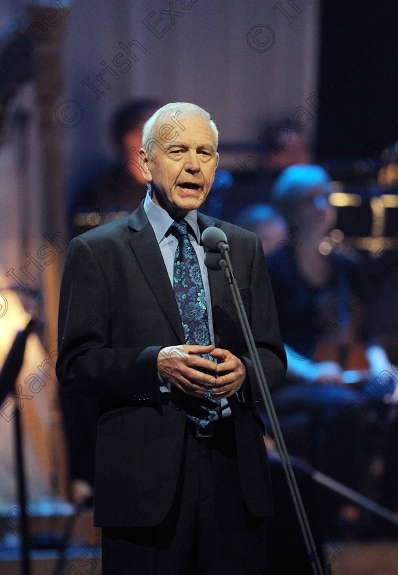 ULSTER Titanic Concert 22033 
 Press Eye handout photo of John Humphrys hosting Titanic A Commemoration In Music And Film at Belfast's Waterfront Hall, commemorating those who died when the Titanic sunk 100 years ago. PRESS ASSOCIATION Photo. Issue date: Saturday April 14, 2012. See PA story ULSTER Titanic Concert. Photo credit should read: Kelvin Boyes/Press Eye/PA Wire