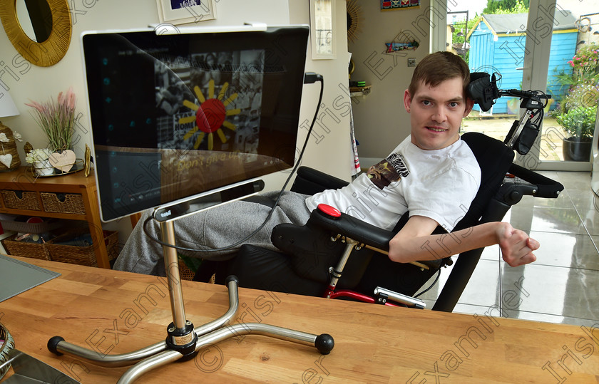 dan-eye-4 
 Cillian McSweeney at his home in Wlton, Cork who penned a song for frontline workers using eye gaze computer technology. Picture Dan Linehan