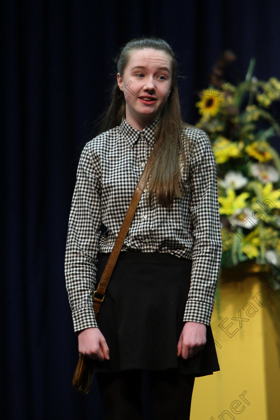 Feis20022018Tue51 
 51
Kate Tompkins performing “Moll” by John B Keane. 
 Speech and Drama Class: 326: “The James O’Donovan Memorial Perpetual Cup” “Year sand Dramatic Solo 14 Section 2 Under Feis Maitiú 92nd Festival held in Fr. Mathew Hall. EEjob 20/02/2018 Picture: Gerard Bonus.