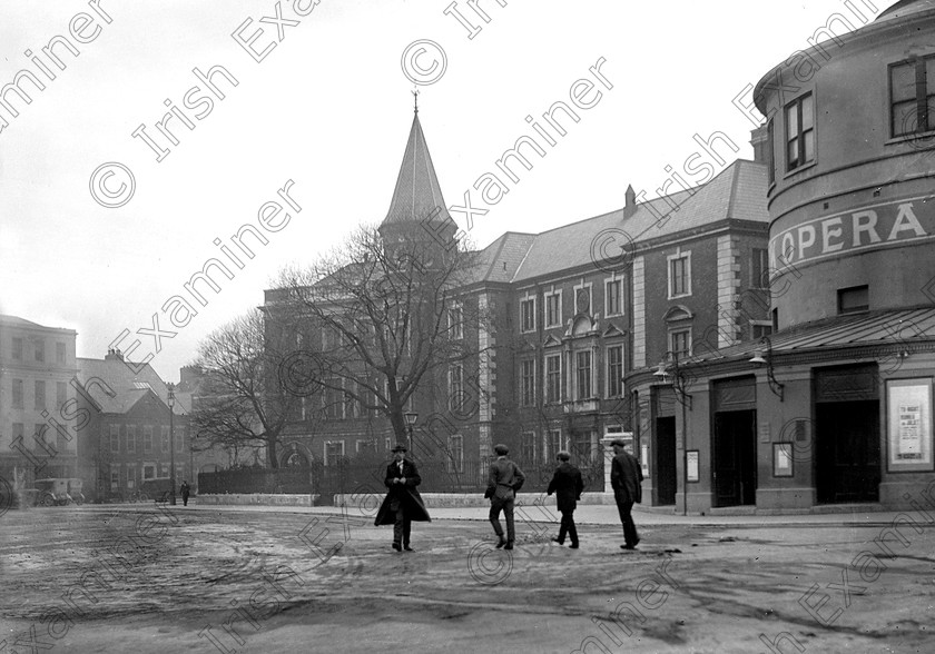 Emmet-PLace-old 
 A view of Emmet Place, Cork in the 1920s showing old Opera House on right old black and white streets