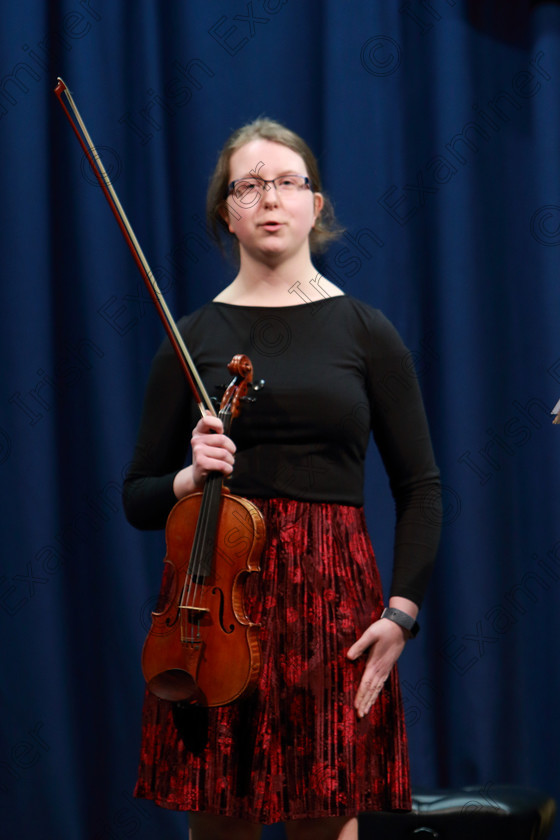 Feis06022020Thurs27 
 27
Bláithín Cotter from Mullingar introducing her pieces.

Class:231: “The William Barrett Memorial Perpetual Trophy” Unaccompanied Bach –Strings

Feis20: Feis Maitiú festival held in Father Mathew Hall: EEjob: 06/02/2020: Picture: Ger Bonus.