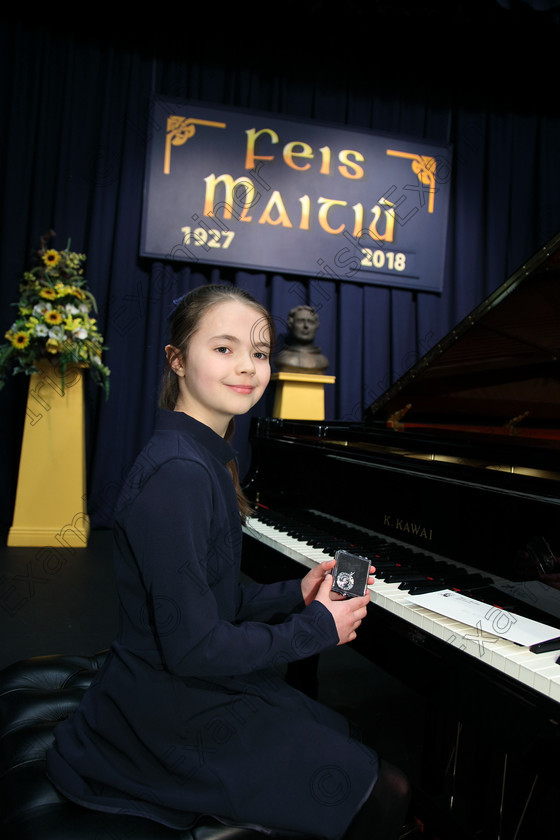 Feis03022018Sat10 
 10
Silver Medallist Salena O’Rourke from Model Farm Road.
 Instrumental Music Class: 166: Piano Solo 10 Years and Under Feis Maitiú 92nd Festival held in Fr. Matthew Hall. EEjob 02/02/2018 Picture: Gerard Bonus.