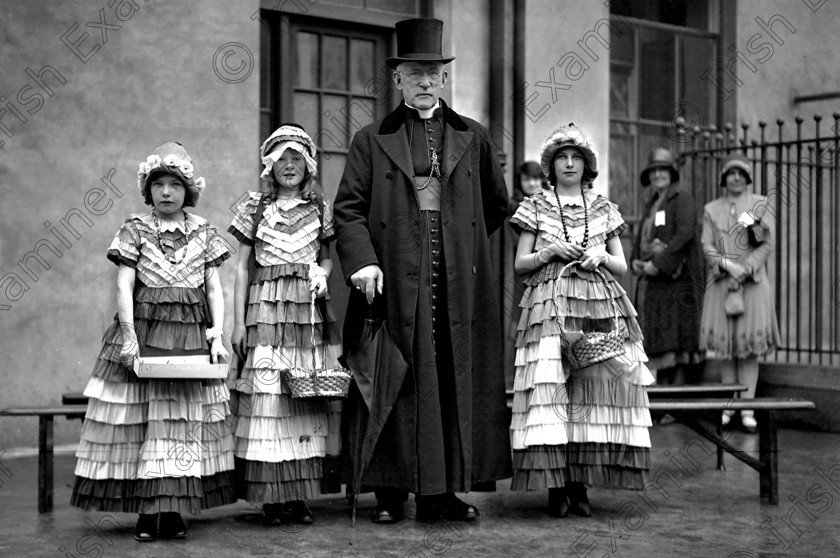 772635 
 For County -
Bishop Daniel Cohalan pictured at a fundraising event at the South Presentation Convent, Cork 25/04/1930 Ref. 496A Old black and white religion