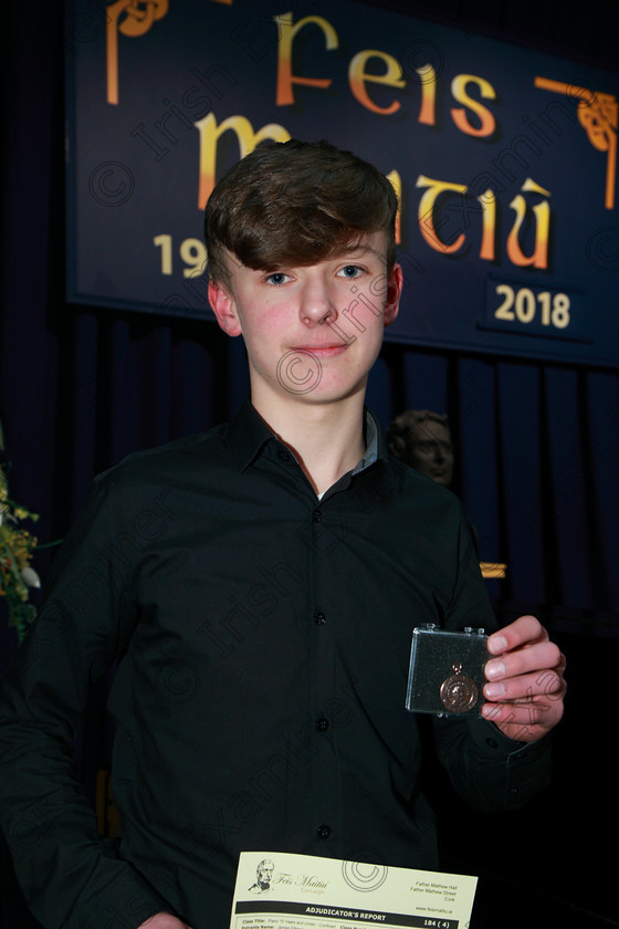 Feis08022018Tur22 
 22
Bronze Medallist James Gibson from Glanmire.
 Instrumental Music Class: Piano: 184: Piano Solo15 Years and Under Confined
Feis Maitiú 92nd Festival held in Fr. Mathew Hall. EEjob 08/02/2018 Picture: Gerard Bonus.