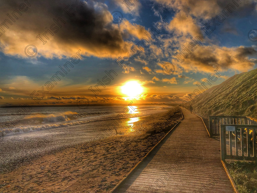 56C66287-C5C9-41DC-81A1-F4E712B35E33 
 Sun setting at Youghalâ€™s boardwalk.