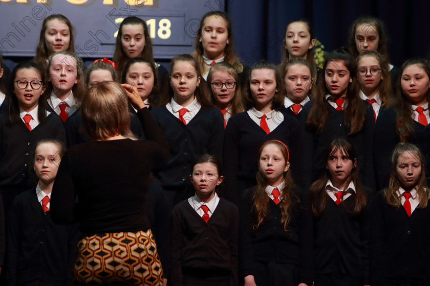 Feis12042018Thu19 
 17~20
Presentation Primary Fermoy singing “Dreamer” and “Life’s A Merry Song” from The Muppets.
 Singing Class: 84: “The Sr. M. Benedicta Memorial Perpetual Cup” Primary School Unison Choirs Section 1 Feis Maitiú 92nd Festival held in Fr. Mathew Hall. EEjob 28/03/2018 Picture: Gerard Bonus