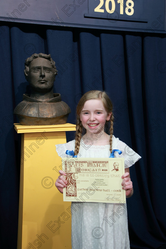 Feis21022018Wed56 
 56
Joint 3rd place Sophia Herlihy from Ballinhassig.
 Speech and Drama Class: 327: “The Hartland Memorial Perpetual Trophy” Dramatic Solo12 years and under section 3 Feis Maitiú 92nd Festival held in Fr. Mathew Hall, EEjob 21/02/2018 Picture: Gerard Bonus.