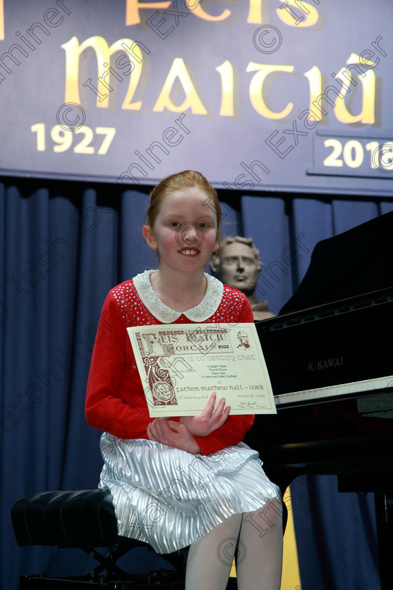 Feis02022018Fri31 
 31
Joint 3rd place Clodagh Hayed from Conna.
 Instrumental Music Class: 187: Piano Solo 9 Years and Under –Confined Feis Maitiú 92nd Festival held in Fr. Matthew Hall. EEjob 02/02/2018 Picture: Gerard Bonus.