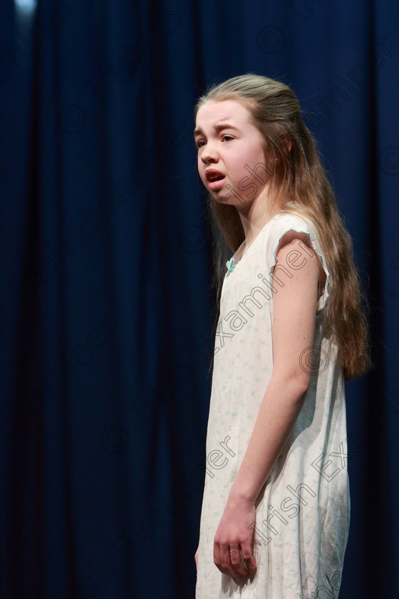 Feis0503202015 
 15
Rocha Murphy from Castlemartyr performing The Surviving Twin.

Class:328: “The Fr. Nessan Shaw Memorial Perpetual Cup” Dramatic Solo 10 Years and Under

Feis20: Feis Maitiú festival held in Father Mathew Hall: EEjob: 05/03/2020: Picture: Ger Bonus.