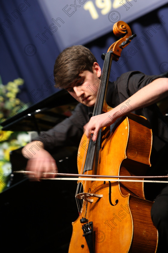 Feis05022018Mon27 
 27
Callum Owens from Douglas giving a 3rd place performance of Shostakovich Cello Concerto.
 Instrumental Music Class: 246: Violoncello Concerto One Movement from a Concerto; Feis Maitiú 92nd Festival held in Fr. Matthew Hall. EEjob 05/02/2018 Picture: Gerard Bonus.