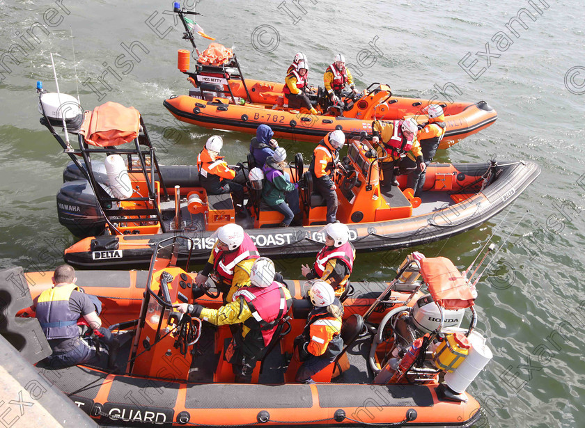 JH Cobh Rescue Display 01 
 ECHO NEWS: 14/04/2012; Crosshaven Coast Guard and RNLI taking part in a special search and rescue display by the Irish Coast Guard in Cobh to commemorate the 100th anniversary of the sinking of The Titanic. Picture; John Hennessy (Further Info, Vincent Farr, Crosshaven coastguard, 086 8501802)