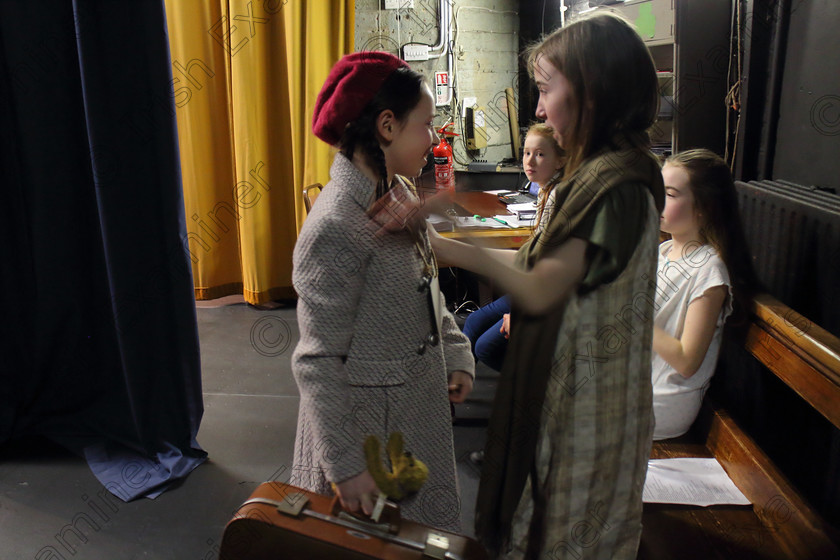 Feis0503202020 
 20
Charlotte Herlihy from Ballinhassig congratulating Sibéal Nic Congail from Togher after her performance of Kinder Transport.

Class:328: “The Fr. Nessan Shaw Memorial Perpetual Cup” Dramatic Solo 10 Years and Under

Feis20: Feis Maitiú festival held in Father Mathew Hall: EEjob: 05/03/2020: Picture: Ger Bonus.