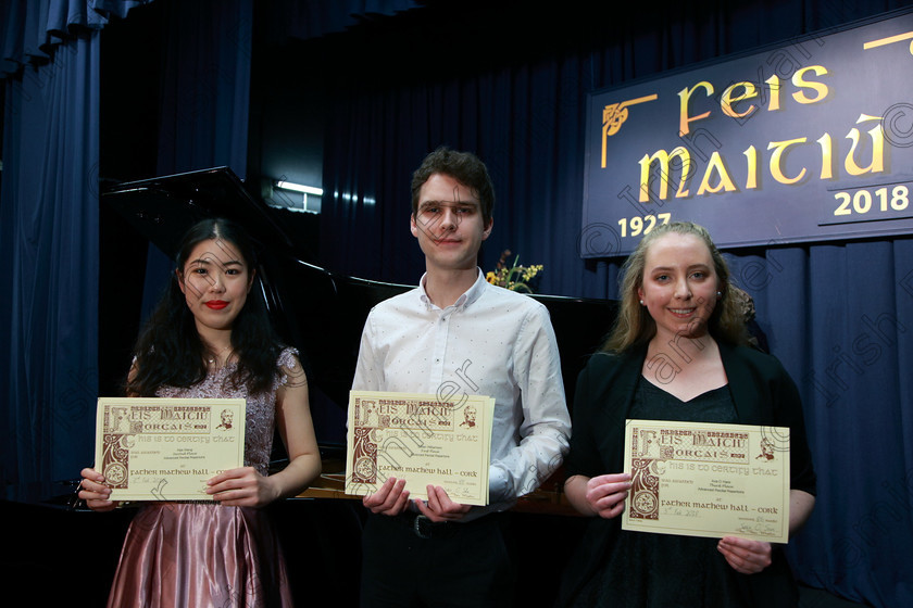 Feis03022018Sat44 
 44
Aija Wang from The City Centre took second place; Cillian Williamson from Montenotte, First place and Bursary winner and Ava O’Hare from Ballinascarthy took third place.
 Instrumental Music: Class: 157: “The Tilly Fleischmann Recital Prize and Bursary” Advanced Recital Repertoire Bursary Value €200 Sponsored by Ruth Fleischmann Feis Maitiú 92nd Festival held in Fr. Matthew Hall. EEjob 02/02/2018 Picture: Gerard Bonus.