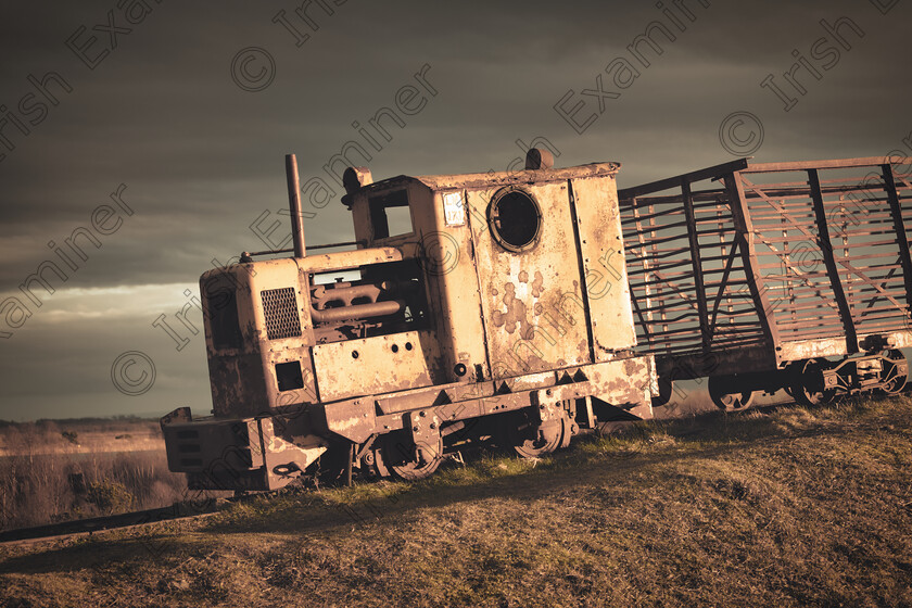 DSC06857 
 Sky Train at Lough Boora Parklands in Offaly at sunset.