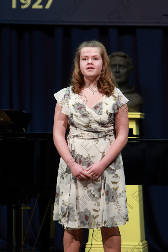 Feis04032019Mon18 
 18
Leah Walsh from Castlemahon Limerick giving a Silver Medal Performance.

Class: 53: Girls Solo Singing 13 Years and Under–Section 2John Rutter –A Clare Benediction (Oxford University Press).

Feis Maitiú 93rd Festival held in Fr. Mathew Hall. EEjob 04/03/2019. Picture: Gerard Bonus