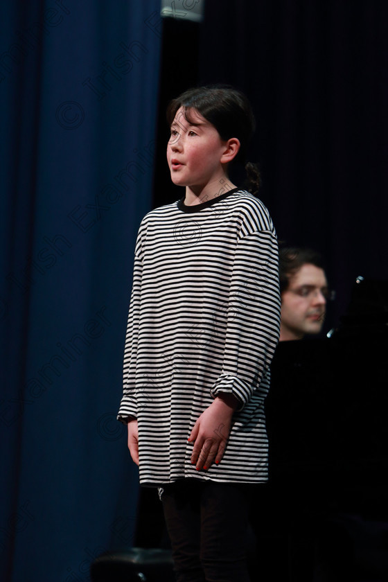 Feis01032019Fri30 
 30
2nd place and Bronze Medallist Beth Barrett from Model Farm Road singing “What If” from The Adams Family.

Class: 114: “The Henry O’Callaghan Memorial Perpetual Cup” Solo Action Song 10 Years and Under –Section 2 An action song of own choice.

Feis Maitiú 93rd Festival held in Fr. Mathew Hall. EEjob 01/03/2019. Picture: Gerard Bonus