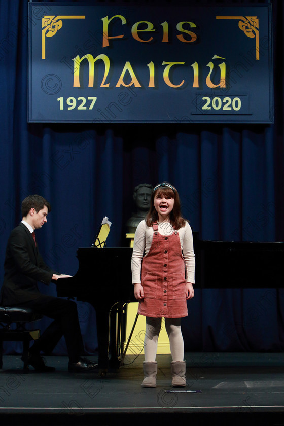 Feis07022020Fri08 
 8
Aoife Gardiner from Ballyvolane performing.

Class:54: Vocal Girls Solo Singing 11 Years and Under

Feis20: Feis Maitiú festival held in Father Mathew Hall: EEjob: 07/02/2020: Picture: Ger Bonus.