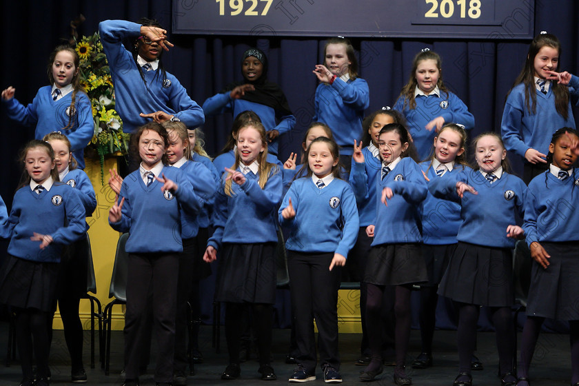 Feis23022018Fri36 
 32~36
St. Mary’s NS Cobh performing (Pam Golden) 
 Speech and Drama Class: 476: “The Peg O’Mahony Memorial Perpetual Cup” Choral Speaking 4th Class Feis Maitiú 92nd Festival held in Fr. Mathew Hall. EEjob 23/02/2018 Picture: Gerard Bonus.