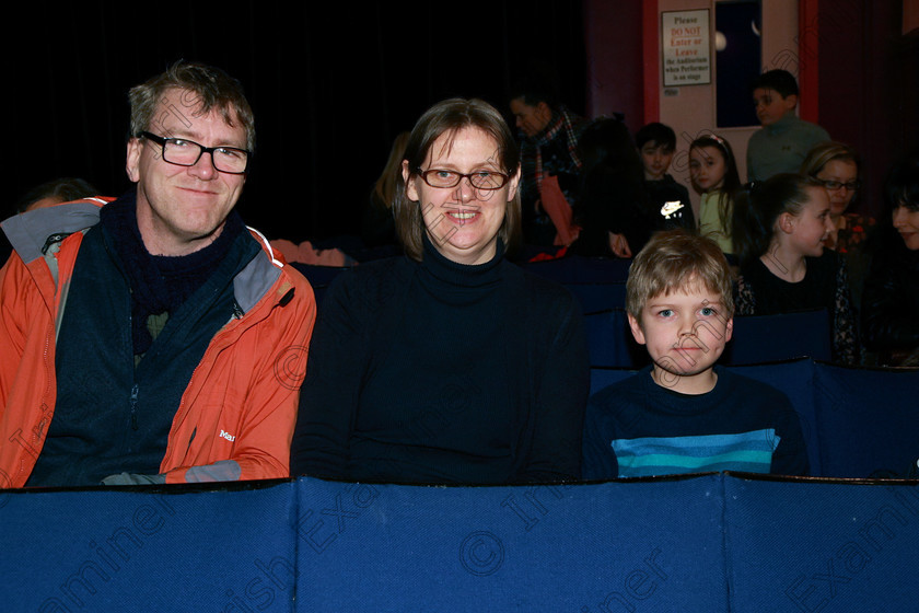 Feis07022018Wed02 
 2
Performer Charlie Kaar from Donaghmore with his parents Simon and Anna.
 Instrumental Music Class: 167: Piano Solo8 Years and Under Feis Maitiú 92nd Festival held in Fr. Mathew Hall. EEjob 05/02/2018 Picture: Gerard Bonus.