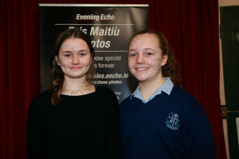 Feis01022018Thu08 
 8
Duo Performers; Siobhan McCarthy and Kate O’Riordan from Blackrock and Model Farm Road
 Instrumental Music Class: 267: Duo Classes and Chamber Music Junior Feis Maitiú 92nd Festival held in Fr. Matthew Hall. EEjob 01/02/2018 Picture: Gerard Bonus.