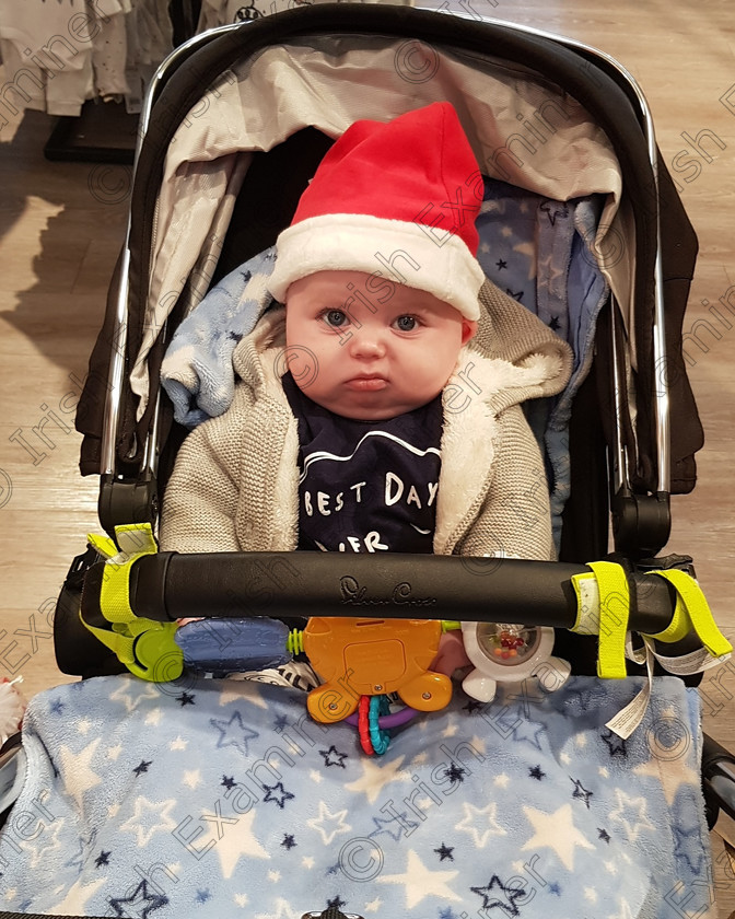 IMG 20181121 234235 193 
 Oscar keane 5 months old trying on his 1st santy hat and was not impressed one bit 😂😂 his top says it all "best day ever"