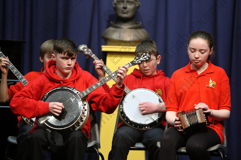 Feis23032018Fri13 
 11~14
Comhaltas Douglas performing.
 Ceol agus Amhránaíocht Traidisiúnta Class: 551: Grupa Ceoil “Corn Evening Echo” 14 Bliana D’Aois Nó Faoina Feis Maitiú 92nd Festival held in Fr. Mathew Hall. EEjob 23/03/2018 Picture: Gerard Bonus