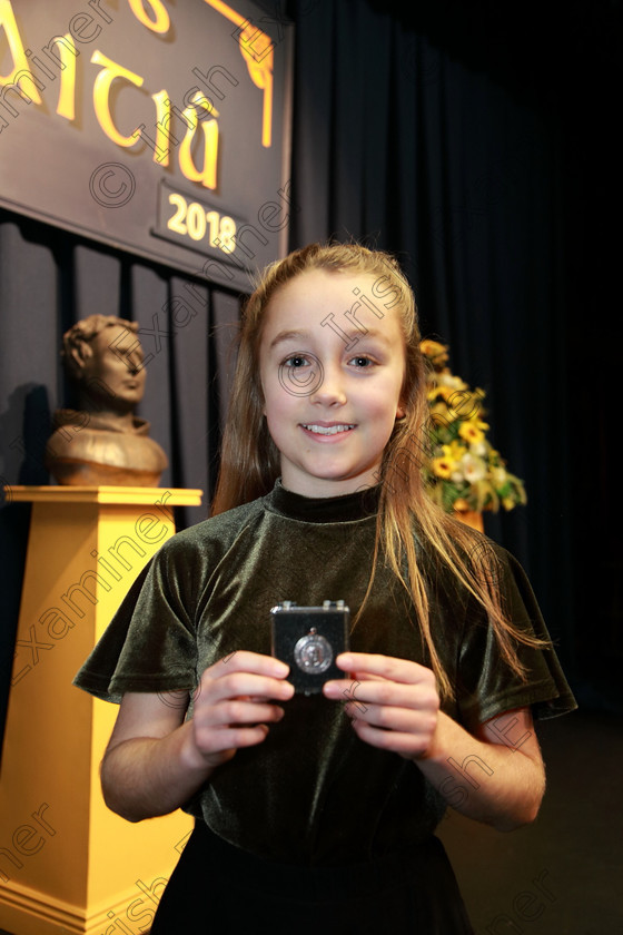 Feis30012018Tueo26 
 26
Bronze Medallist, Sophie Noctor from Douglas.
 EEjob 30/01/2018 
Feis Maitiú 92nd Festival held in Fr. Matthew Hall 
Picture: Gerard Bonus

Instrumental Music. 
Class: 214: “The Casey Perpetual Cup” Woodwind Solo12 years and Under.